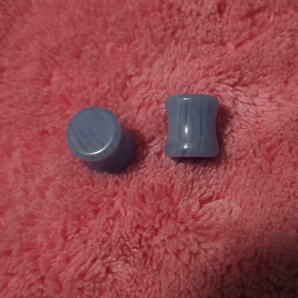 *Blue Lace Agate Stone Plugs